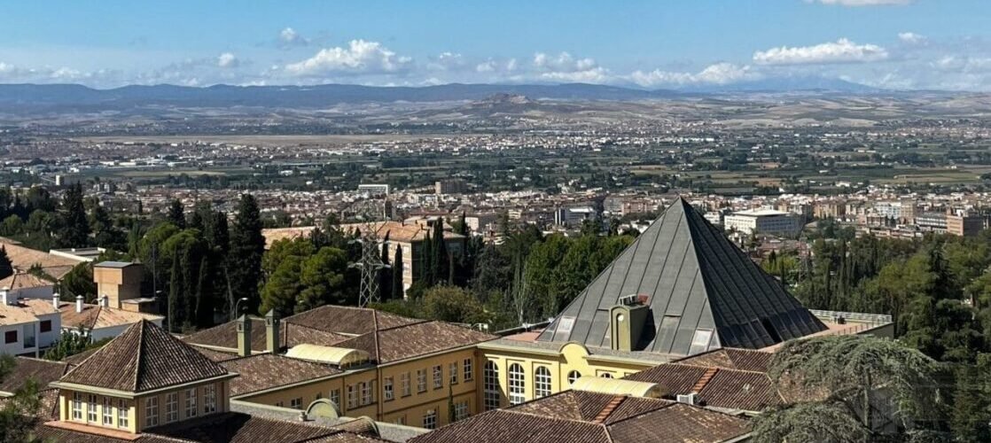 a view of a city from a high point of view